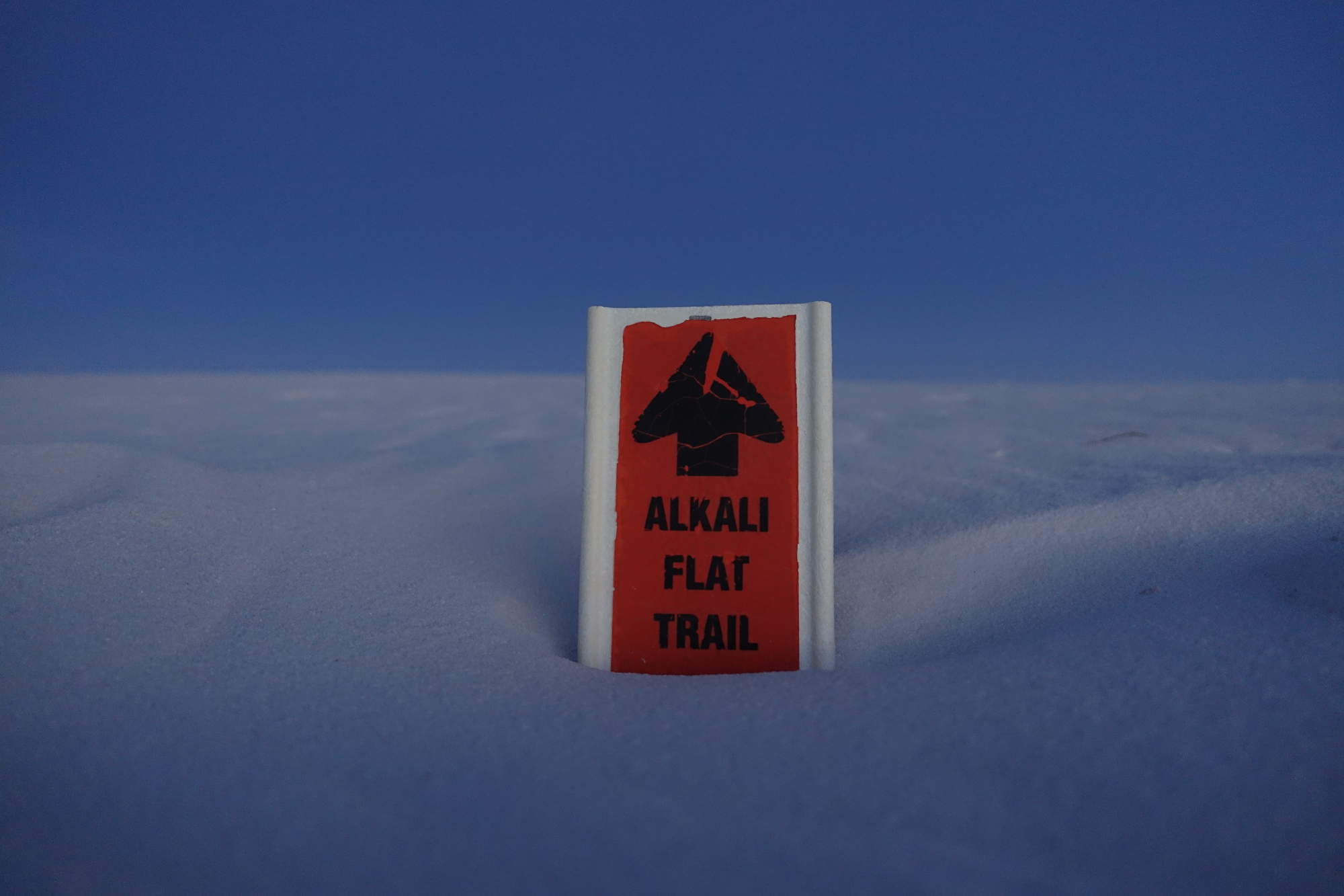 White Sands Trail Marker